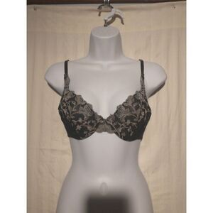 Enchanting unlined floral sheer bra 34C